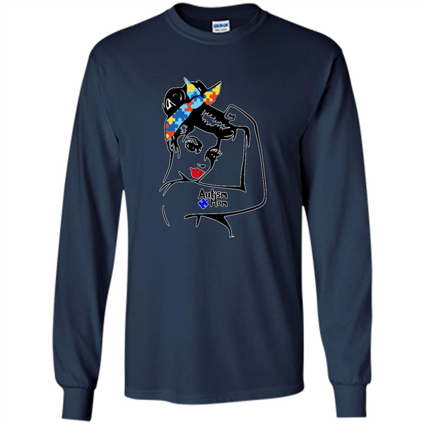 Autism mom shirt, we can do it shirt autism mom, american girl autism shirt - Long Sleeve T-Shirt