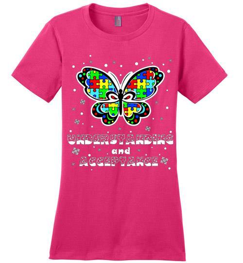 Autism Awareness Ugly Christmas Sweaters Autism Understanding And Acceptance Ladies Perfect