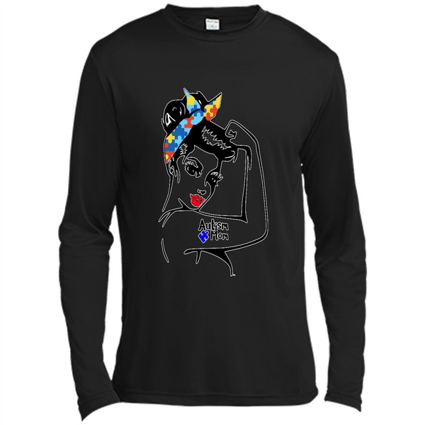 Autism mom shirt, we can do it shirt autism mom, american girl autism shirt - Spor-Tek LS Moisture Absorbing T-Shirt