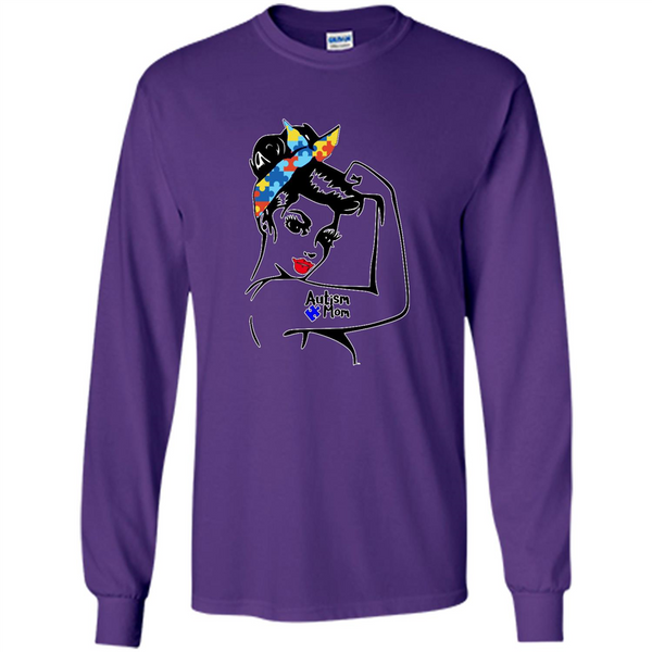 Autism mom shirt, we can do it shirt autism mom, american girl autism shirt - Long Sleeve T-Shirt