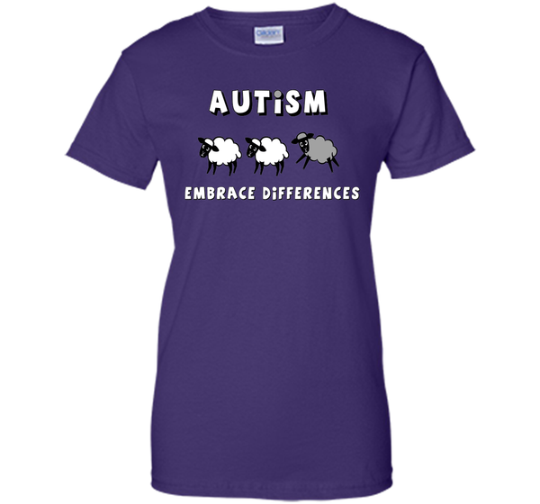 Autism Embrace Differences - Autism Awareness T-Shirt T-Shirt