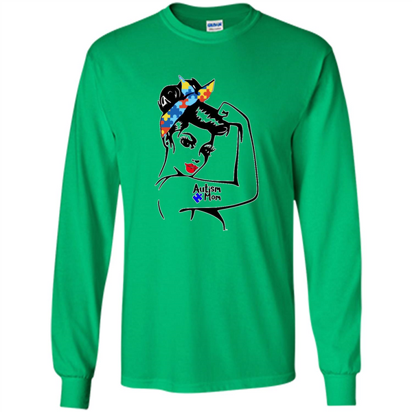Autism mom shirt, we can do it shirt autism mom, american girl autism shirt - Long Sleeve T-Shirt