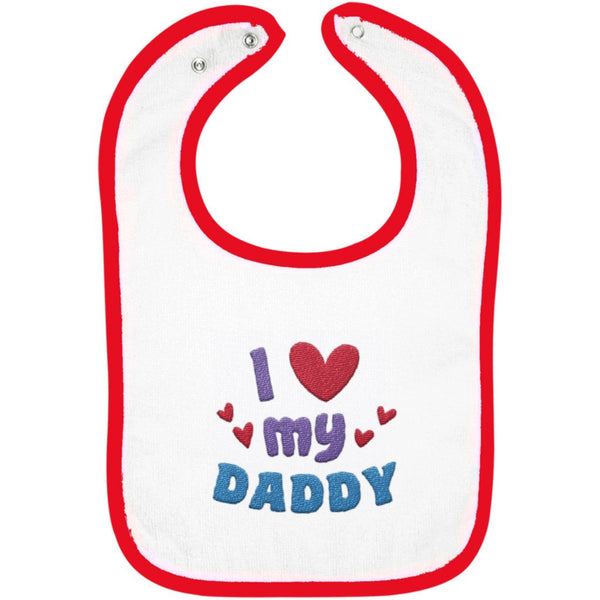 I Love My Dad - Embroidered Infant Bib