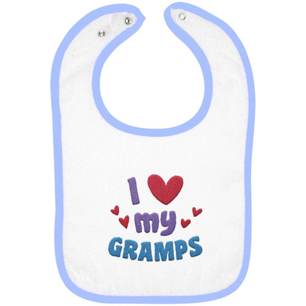 I Love My Gramps - Embroidered Infant Bib