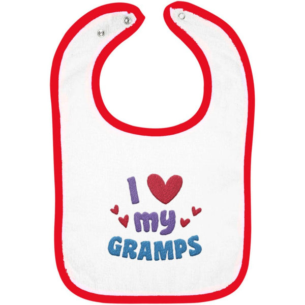 I Love My Gramps - Embroidered Infant Bib