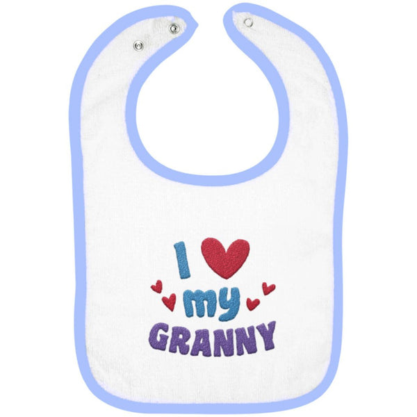 I Love My Granny - Embroidered Infant Bib