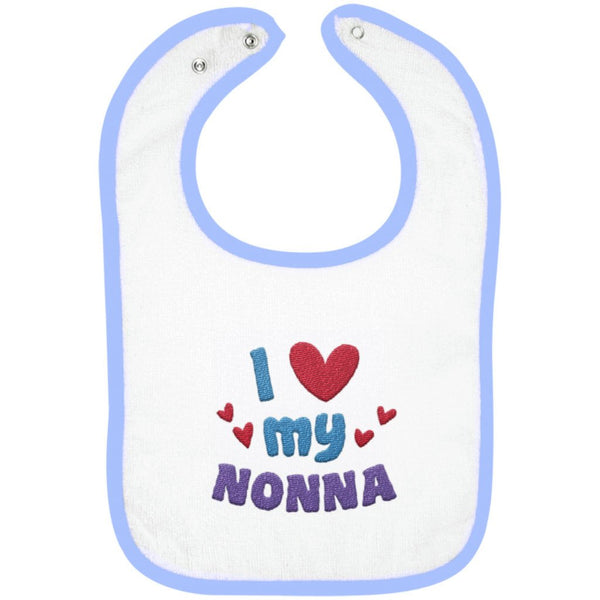 I Love My Nonna - Embroidered Infant Bib