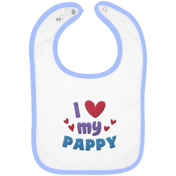 I Love My Pappy - Embroidered Infant Bib