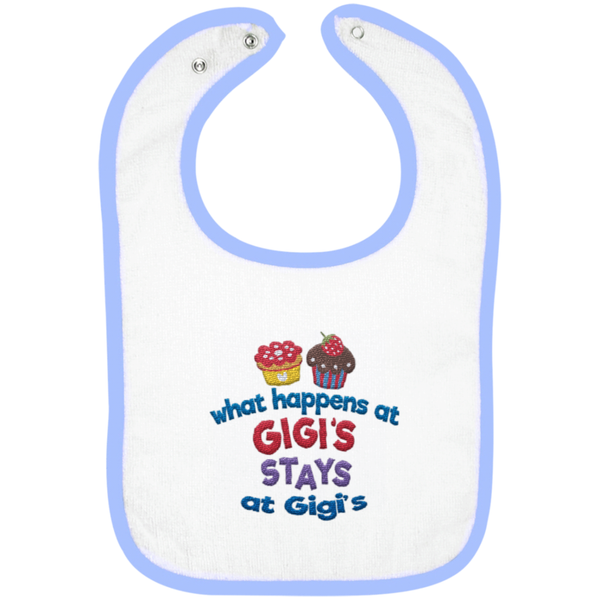 What Happens At Gigis - Embroidered Infant Bib