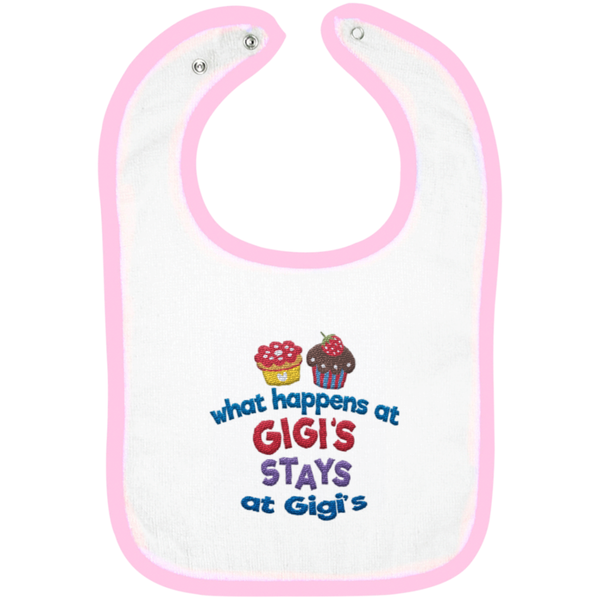 What Happens At Gigis - Embroidered Infant Bib