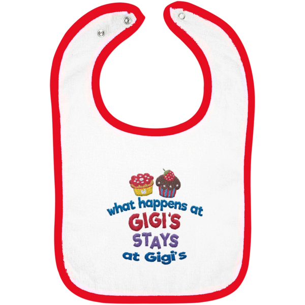 What Happens At Gigis - Embroidered Infant Bib