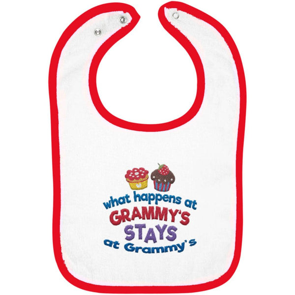 What Happens At Grammys - Embroidered Infant Bib