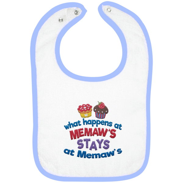 What Happens At Memaws - Embroidered Infant Bib