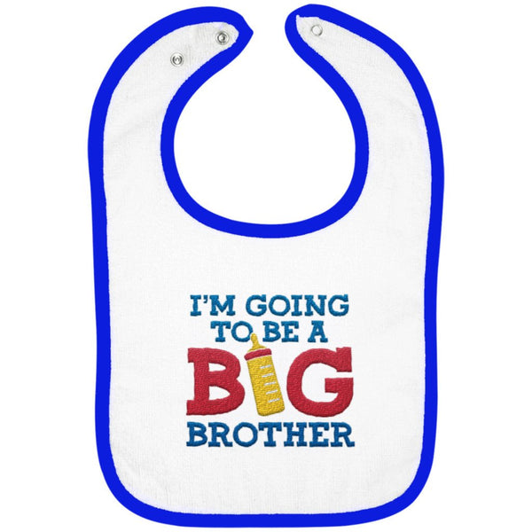 I'm Going to Be a Big Brother - Embroidered Infant Bib