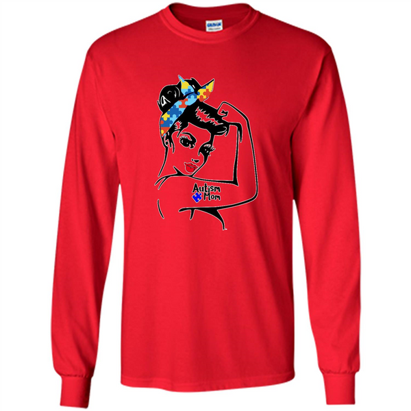 Autism mom shirt, we can do it shirt autism mom, american girl autism shirt - Long Sleeve T-Shirt