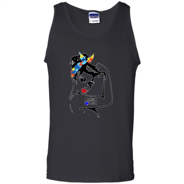 Autism mom shirt, we can do it shirt autism mom, american girl autism shirt - Tank Top