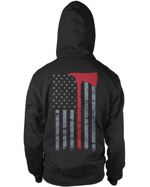 Firefighter Thin Red Line (Back Print)