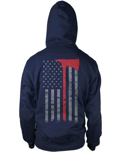 Firefighter Thin Red Line (Back Print)