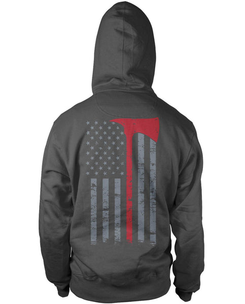 Firefighter Thin Red Line (Back Print)