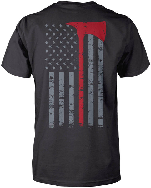 Firefighter Thin Red Line (Back Print)