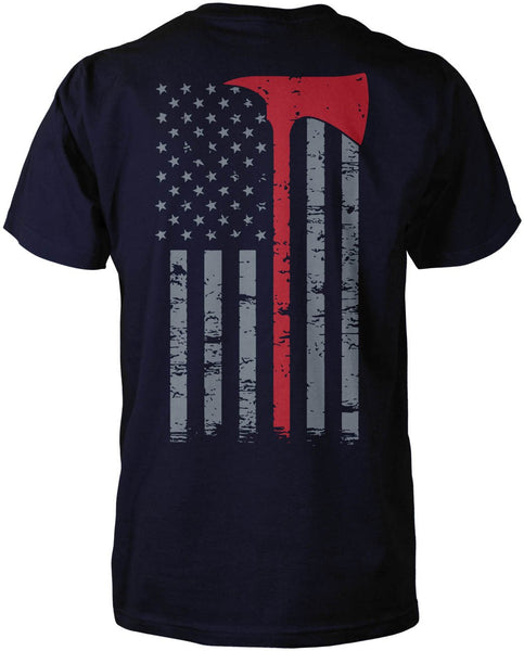 Firefighter Thin Red Line (Back Print)