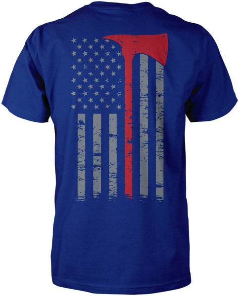 Firefighter Thin Red Line (Back Print)