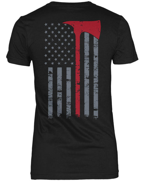 Firefighter Thin Red Line (Back Print)
