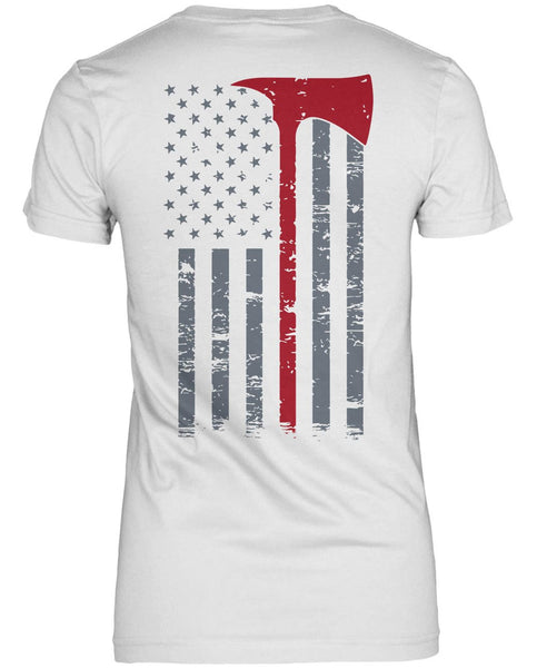 Firefighter Thin Red Line (Back Print)