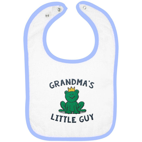 Grandma's Little Guy - Embroidered Infant Bib