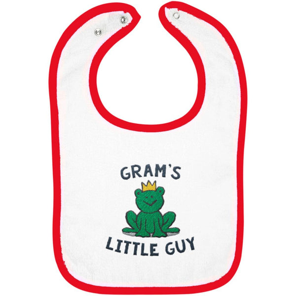 Gram's Little Guy - Embroidered Infant Bib