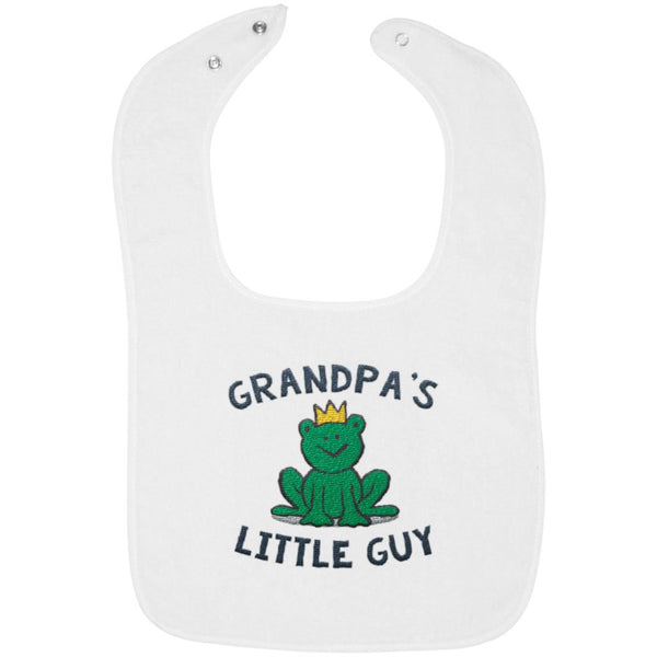Grandpa's Little Guy - Embroidered Infant Bib