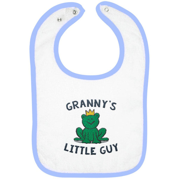 Granny's Little Guy - Embroidered Infant Bib
