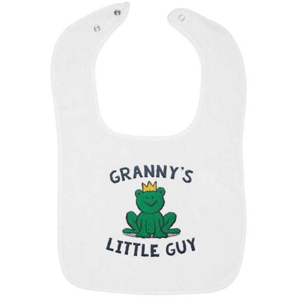 Granny's Little Guy - Embroidered Infant Bib