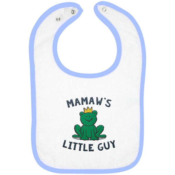 Mamaw's Little Guy - Embroidered Infant Bib
