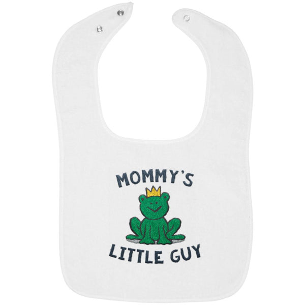 Mommy's Little Guy - Embroidered Infant Bib