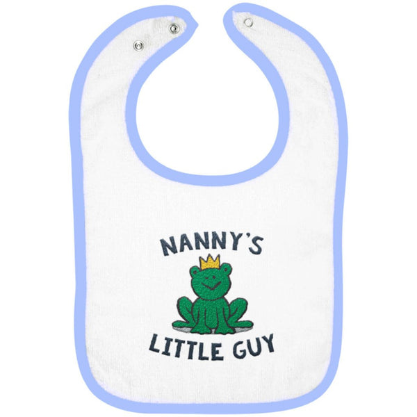 Nanny's Little Guy - Embroidered Infant Bib