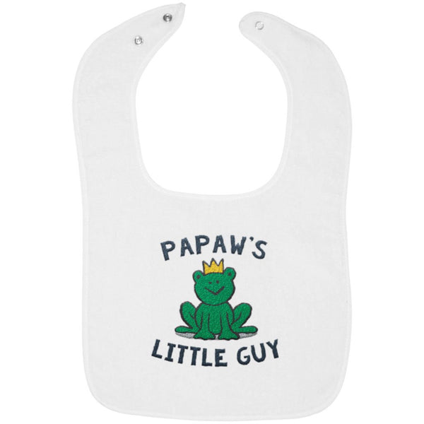 Papaw's Little Guy - Embroidered Infant Bib
