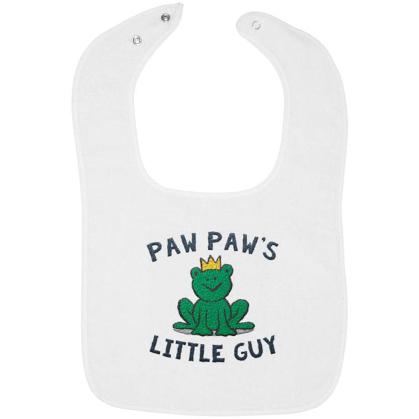 Paw Paw's Little Guy - Embroidered Infant Bib