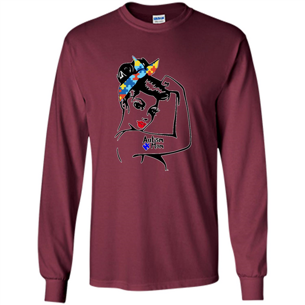 Autism mom shirt, we can do it shirt autism mom, american girl autism shirt - Long Sleeve T-Shirt