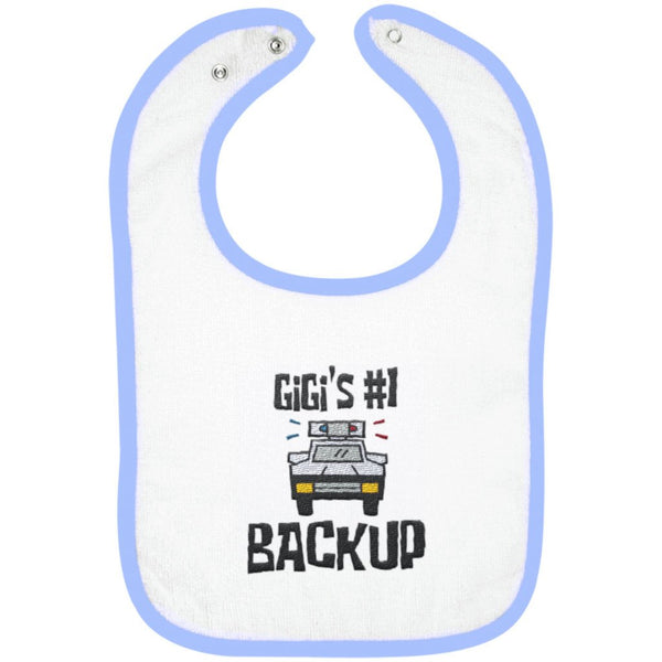 Gigi's #1 Backup - Embroidered Infant Bib