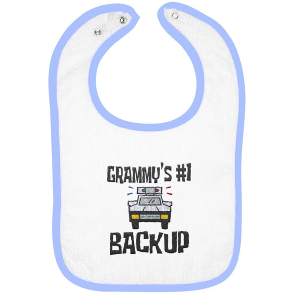 Grammy's #1 Backup - Embroidered Infant Bib