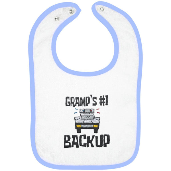 Gramp's #1 Backup - Embroidered Infant Bib
