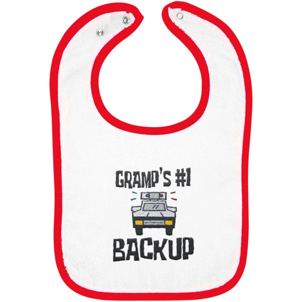 Gramp's #1 Backup - Embroidered Infant Bib