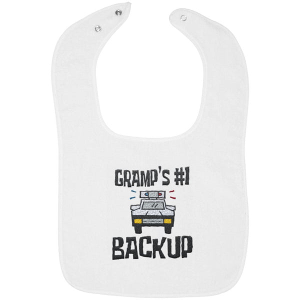 Gramp's #1 Backup - Embroidered Infant Bib
