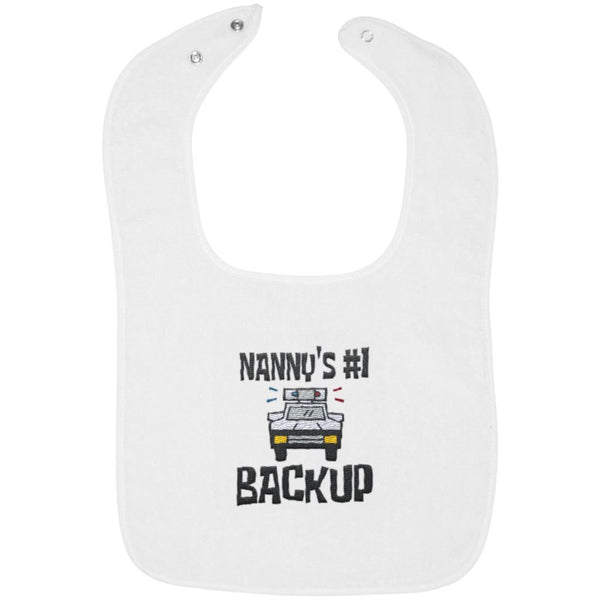 Nanny's #1 Backup - Embroidered Infant Bib