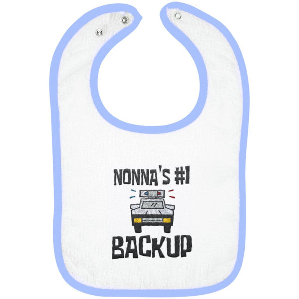 Nonna's #1 Backup - Embroidered Infant Bib