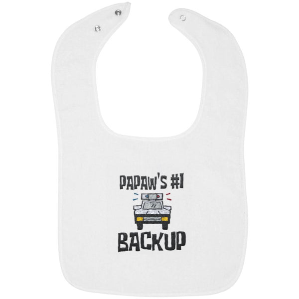 Papaw's #1 Backup - Embroidered Infant Bib