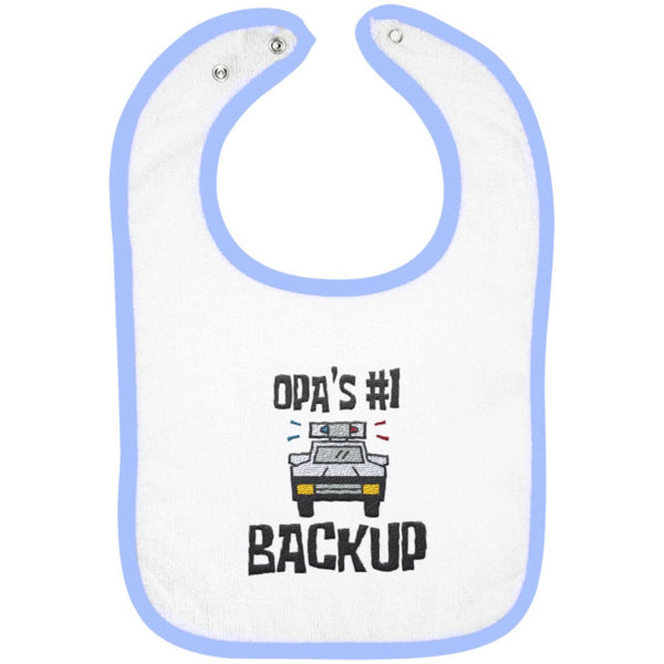 Opa's #1 Backup - Embroidered Infant Bib