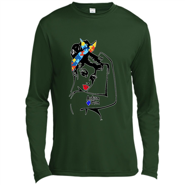 Autism mom shirt, we can do it shirt autism mom, american girl autism shirt - Spor-Tek LS Moisture Absorbing T-Shirt
