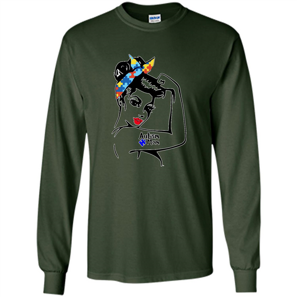 Autism mom shirt, we can do it shirt autism mom, american girl autism shirt - Long Sleeve T-Shirt